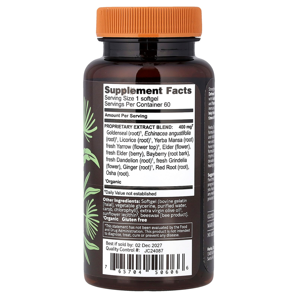 Herbs Etc., Peak Defense™, 60 капсул