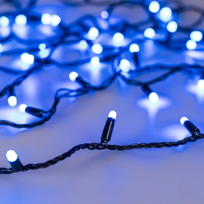 Светодиодная гирлянда ARD-STRING-CLASSIC-20000-BLACK-200LED-MILK-SYNC RGB (230V, 13W) (Ardecoled, IP65)