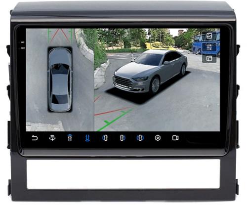 Магнитола для Toyota Land Cruiser 200 2015-2021 (без JBL) - FarCar BX567/609M-360 монитор 9.5" 2K QLED на Android 13, Быстрая, CarPlay, 4G SIM-слот, 4 камеры в комплекте