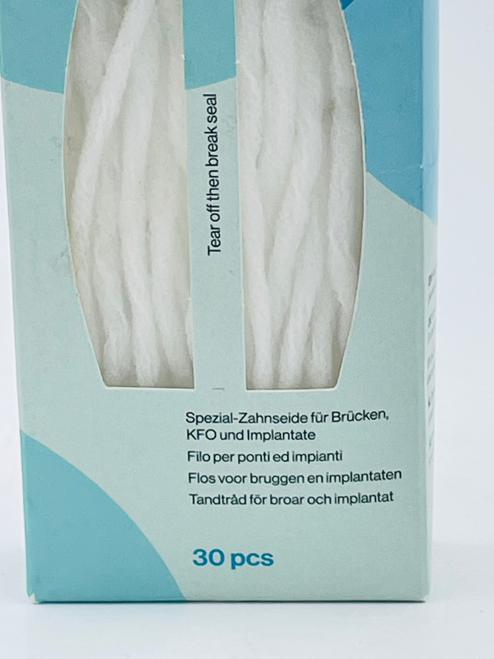 Межзубная нить для мостов и имплантов ТePe Bridge and Implant Floss, 1 уп. (в упаковке 30 нитей), США