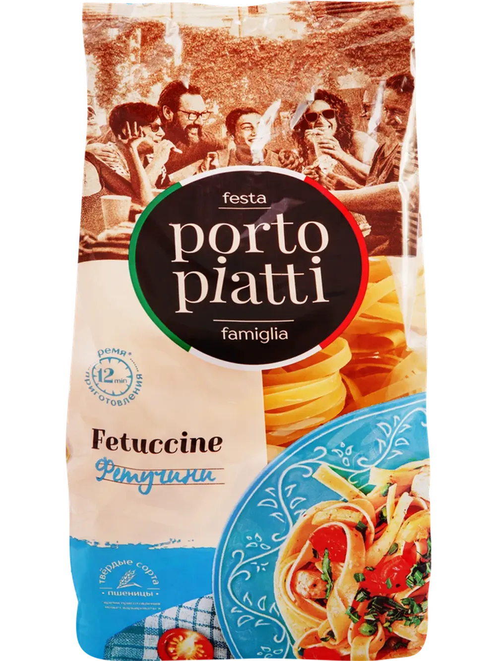 Макароны Porto piatti Гнезда Фетучини 400г