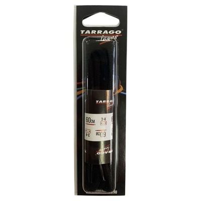 Шнурки TARRAGO, 60 см, круглые средние, х/б, черные