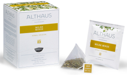 Чайный напиток травяной Althaus Milde Minze, Нежная Мята в пирамидках, 15 шт