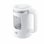 Чайник BQ (БИ-КЬЮ) KT2000G, 1,5 л, 1500 Вт, закрытый нагревательный элемент, стекло, белый, 86192234