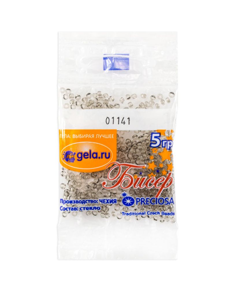 Бисер Preciosa 10/0, 50 г (10 шт по 5 г), цв.01141