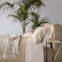 Постельное белье 2 спальное евро La Perla Macrame torrone фото