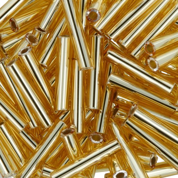 Бисер Toho Bugle 3 (9 мм), 500 г, 0022B золотистый