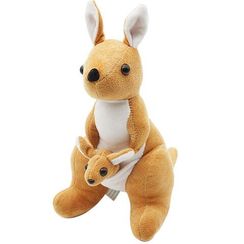 Yumşaq oyuncaq \ Мягкая игрушка \ Soft toys Kenquru (balalı) (bej) (balaca)