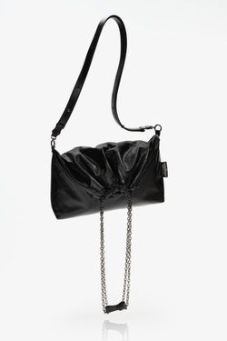 ZARA X JOHN GALLIANO БОЛЬШАЯ КОЖАНАЯ СУМКА TRI-CHIC — LIMITED EDITION, ЧЕРНЫЙ