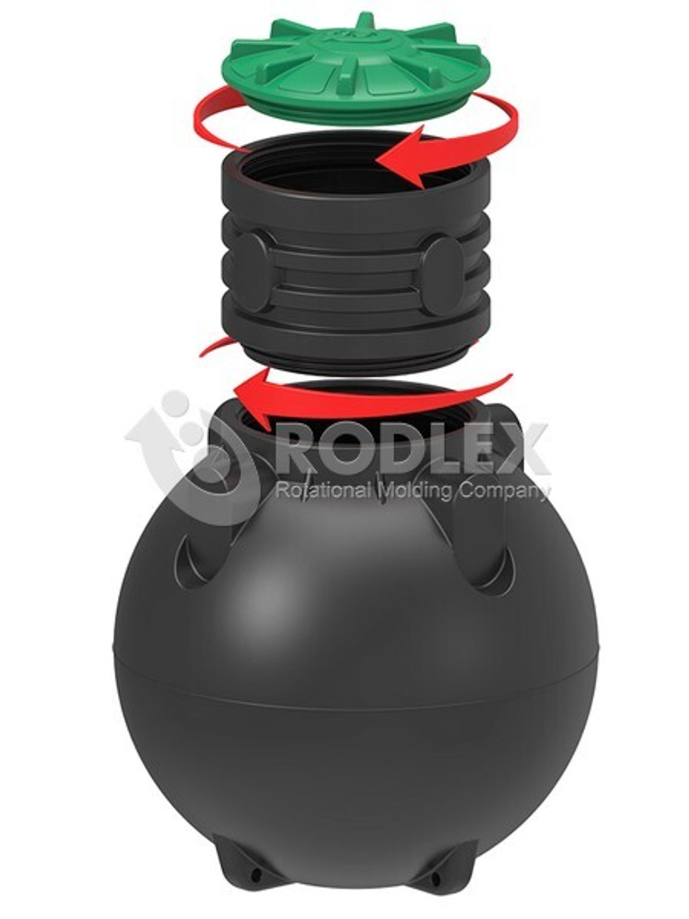 Емкость для канализации TOR1500 Родлекс Standart 1500 л.(1500x1500x1500см;60кг;) - арт.559711