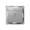 Выключатель карточный с подсветкой, без задержки отключения Systeme Electric AtlasDesign Алюминий ATN000367