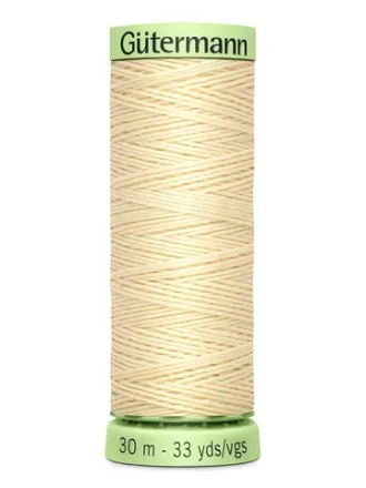 Нить Top Stitch 30/30 м для декоративной отстрочки, Gutermann, 610 св.кремово-желтый