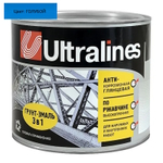 Эмаль-грунт по ржавчине 3в1  голубая  0,8кг РАДУГА  Ultra Lines