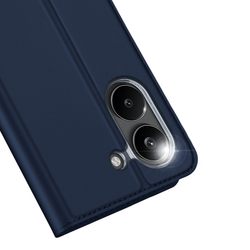 Чехол книжка синего цвета для смартфона Xiaomi Redmi Turbo 5 и Poco X8 Pro, серия Skin Pro Series от Dux Ducis