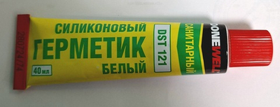 157_ Герметик силиконовый санитарный Donewell (белый), 40 мл DST-121 ш/к 4606445048384
