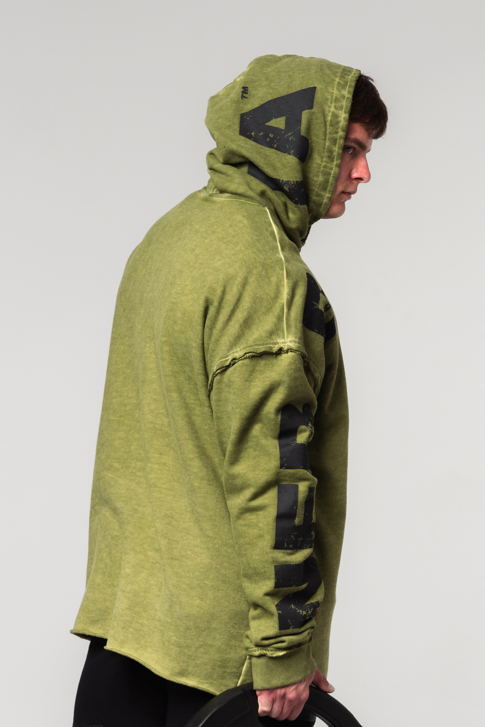 Кофта WASHED-OFF OVERSIZED PULLOVER HOODIE NO BS 371