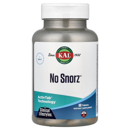 KAL, No Snorz™, 60 таблеток