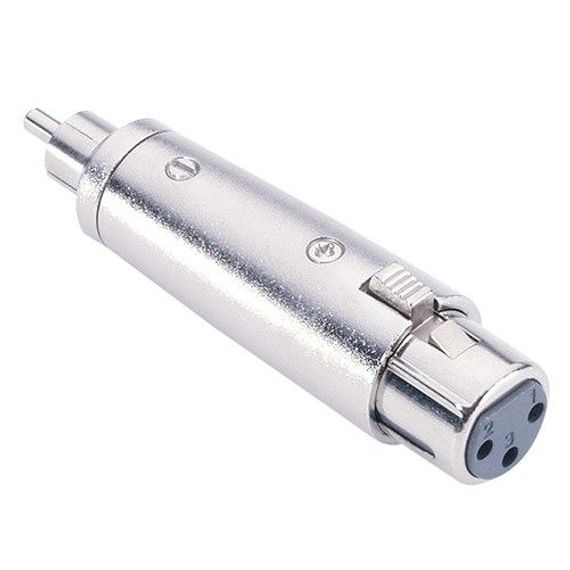 Adam Hall 7868 - адаптер XLR (F) -RCA mono (M), серебристый