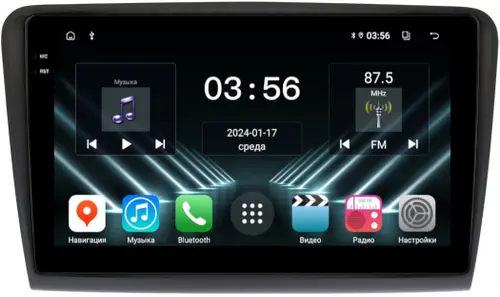 Магнитола для Skoda Superb B6 2008-2014 - FarCar S280 монитор 10.36" IPS на Android 13, CarPlay