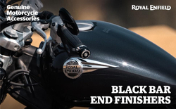 Комплект грузиков руля Royal Enfield, черного цвета, арт. KXA00271