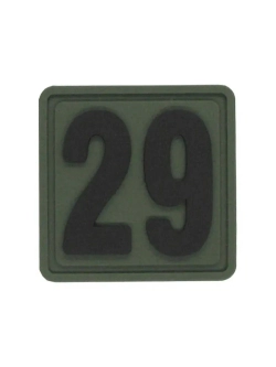 Шеврон на липучке цифра 29 Внимание! Размер 2.5х2.5 см