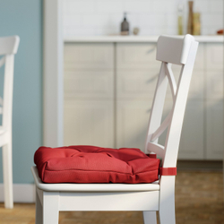 IKEA MALINDA  (ИКЕА МАЛИНДА)  -  Подушка на стул - тёмно-красный 40/35x38x7 см