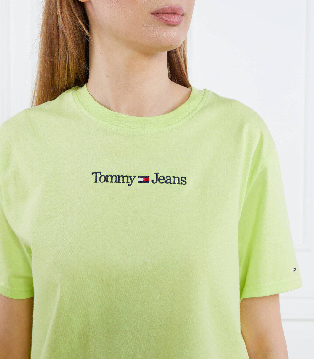 Футболка SERIF LINEAR Tommy Jeans - лимонный(DW0DW15049)
