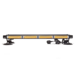 AE54W-4COB-4S-M Маяк-стробоскоп 12/24 В, 54 Вт, желтый, 4-стор. (4+4+2 блока COB), 18 реж., крепление на магните, прикуриватель (провод 3м), 590*120*78 мм
