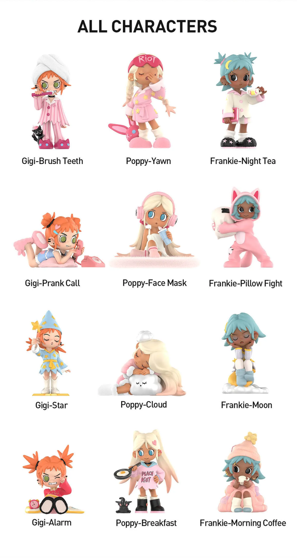 Рандомная фигурка Blind Box POPMART Lil Peach Riot Little Peach All-Night Carnival
