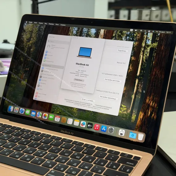 Б/У Ноутбук MacBook Air 13, M1, 8/256Gb, Rose Gold 94% (C02GFC8RQ6LC)