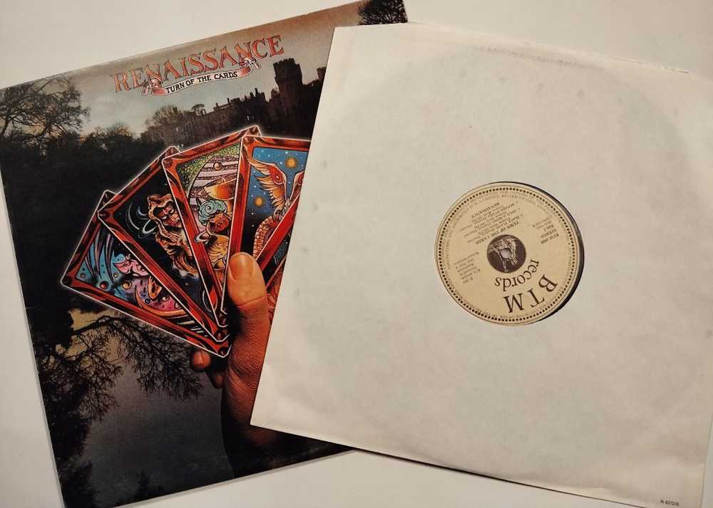 Винтажная виниловая пластинка LP Renaissance Turn Of The Cards (UK 1974)