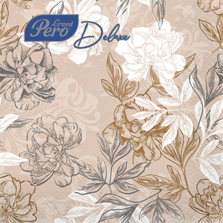 GRAND PERO Delux Салфетки33*33см 3-сл СОНЕТ 1/20шт