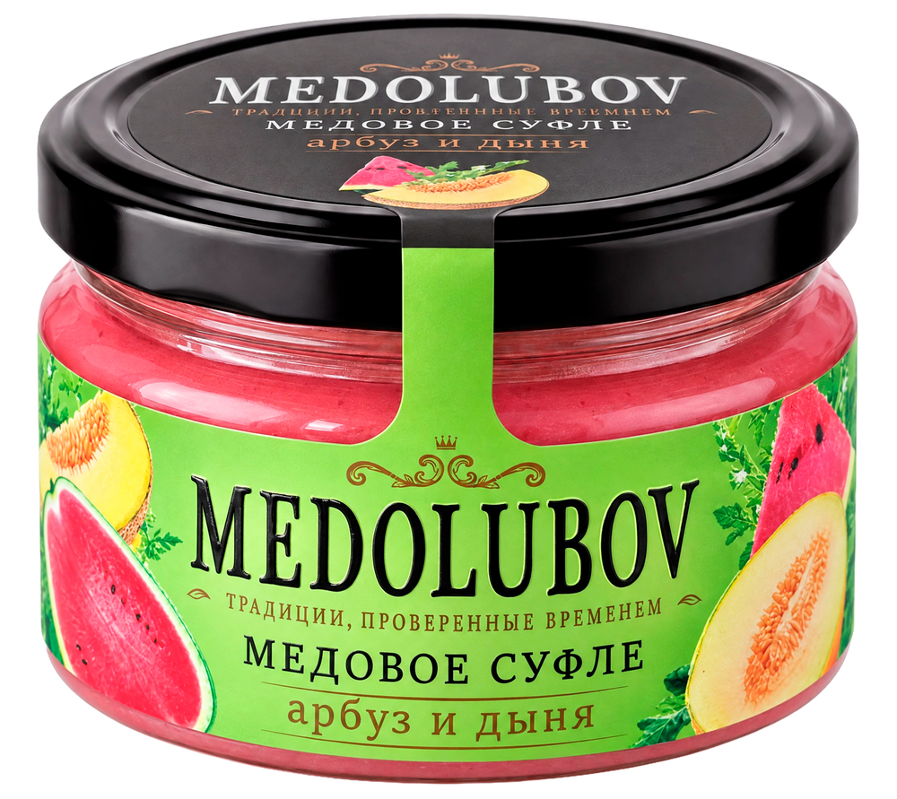 Медовое суфле дыня и арбуз Медолюбов 250 мл