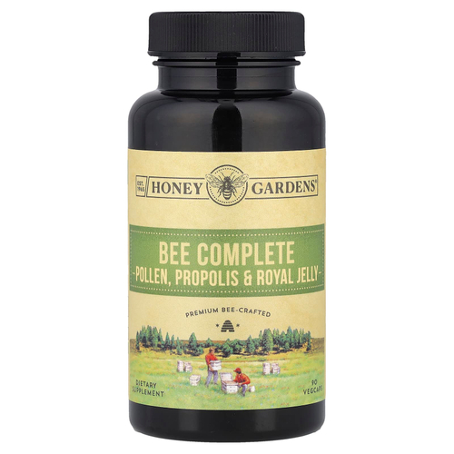 Zand, Bee Complete, пыльца, прополис и маточное молочко, 90 растительных капсул