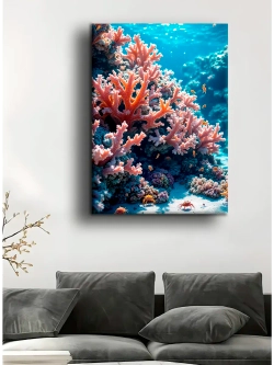 Картина Кораллы Красного моря, интерьерная 30х40см 1шт.