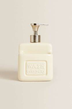 ZARA HOME ДОЗАТОР ЖИДКОСТИ ДЛЯ МЫТЬЯ ПОСУДЫ, КРЕМОВЫЙ
