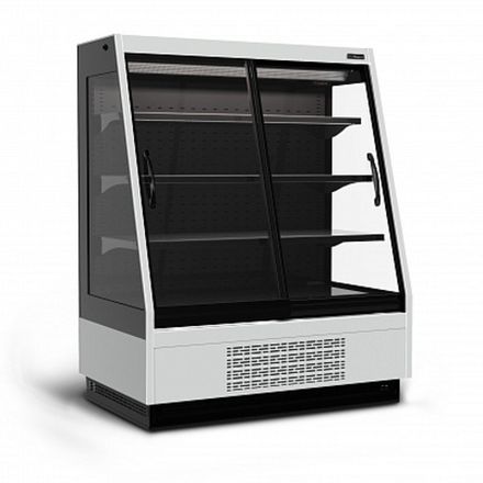 Витрина холодильная Carboma Tokyo 2 F16-08 VV 1,0-1 STANDARD фронт X1 (версия 2.0) (9006-9005)