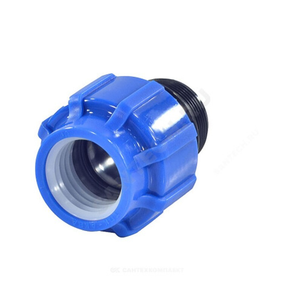 Муфта компрессионная ПНД Pro Aqua UNIO d32x1" наружная резьба