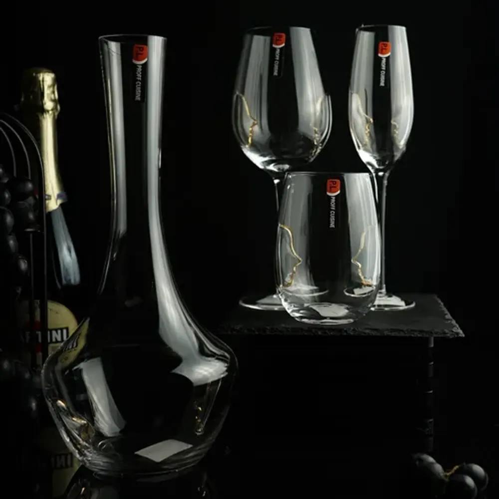 Бокал-флюте для шампанского 250 мл Face to Face декор d 4,5 см h24 см P.L. - BarWare [6]