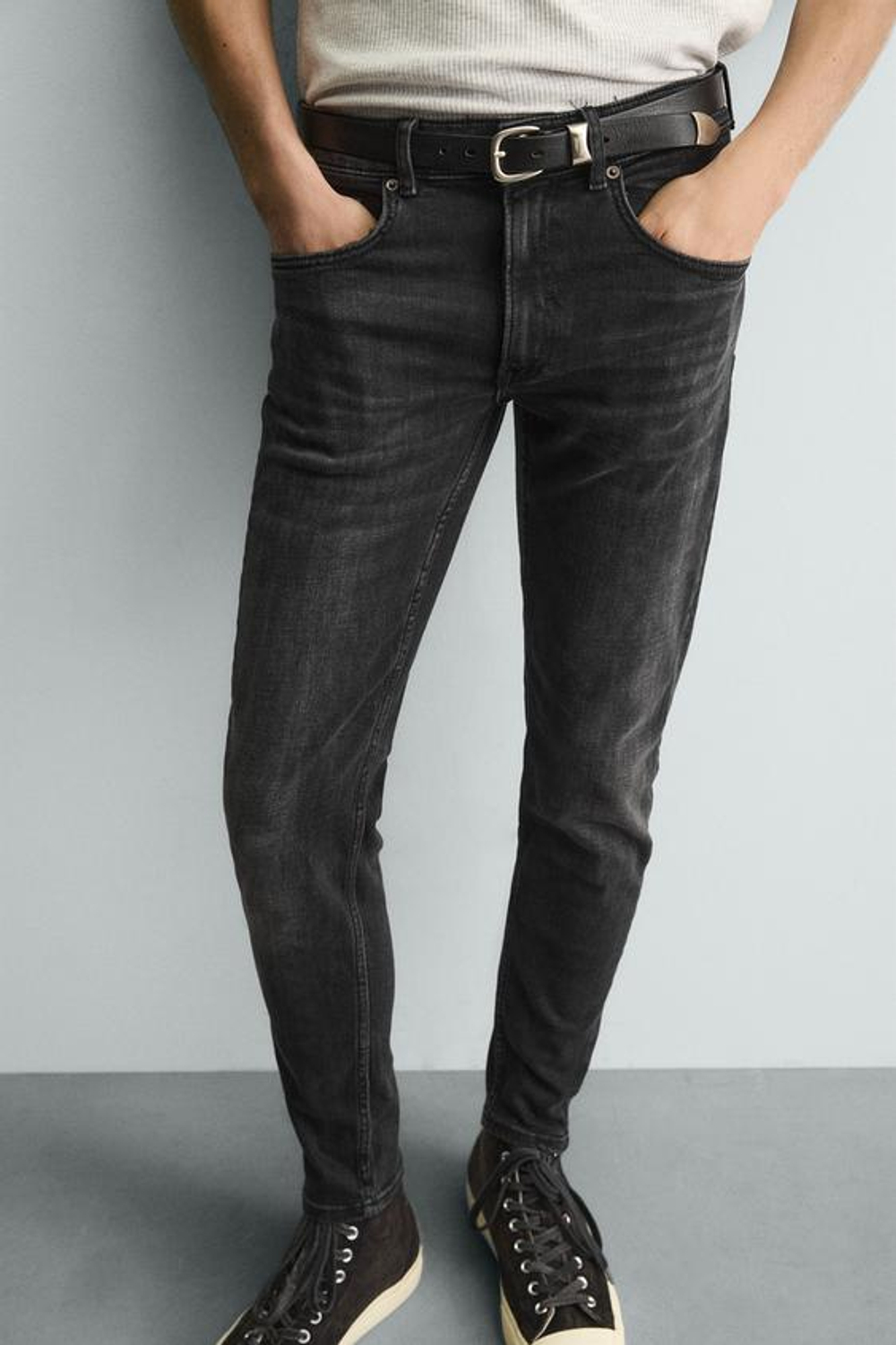 ZARA ДЖИНСЫ SKINNY FIT, ЧЕРНЫЙ