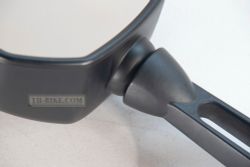 Mirror set, alu, 10mm mount, superlight, Scarlet