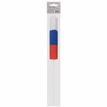 Флаг России ручной 30х45 см, без герба, с флагштоком, BRAUBERG, 550182, RU14