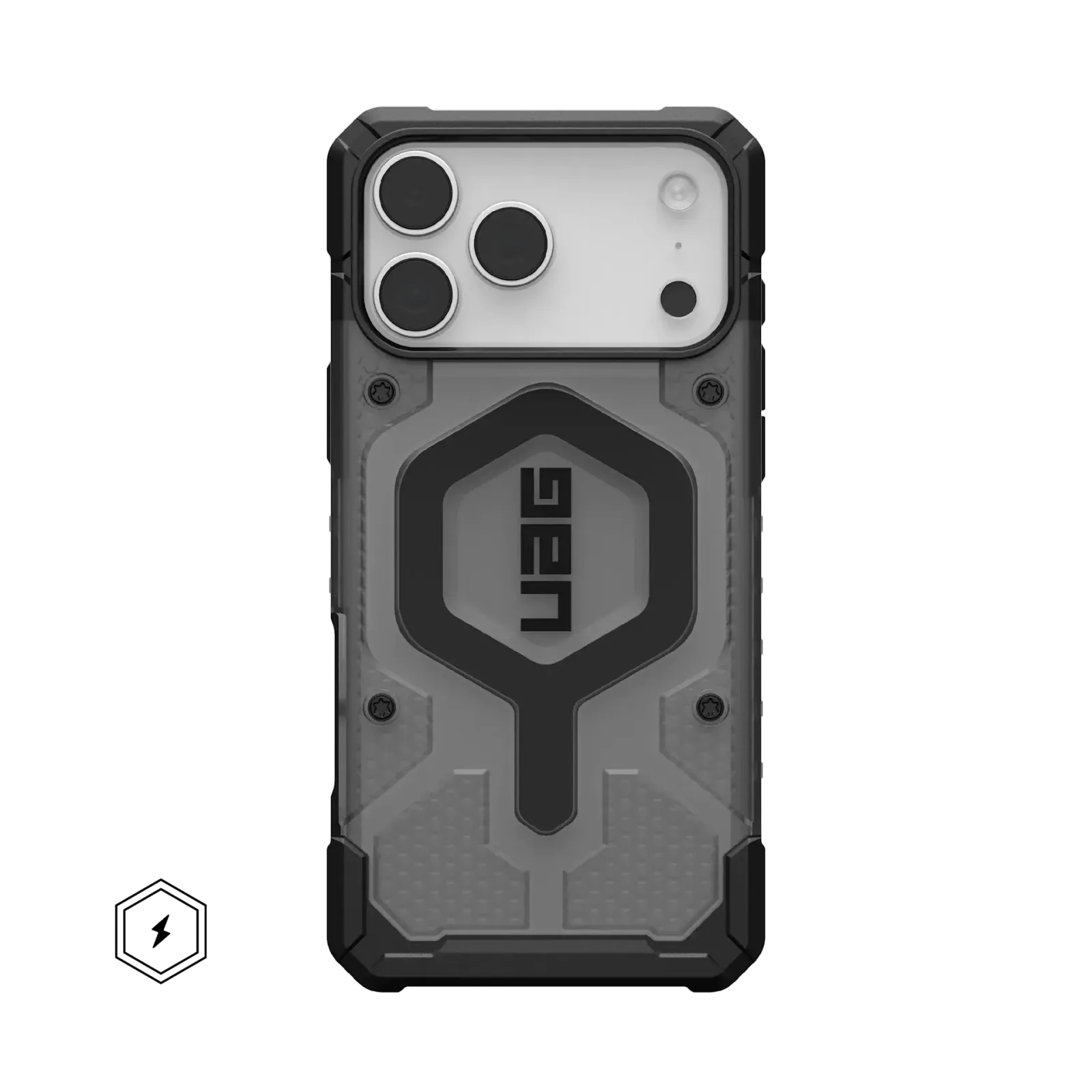 UAG Pathfinder Clear with MagSafe Series Case for Apple iPhone 17 Pro Max Ash/Black (Чёрный)