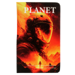 Записная книжка "Космос" А6 80 л, линия, на резинке твердый переплет,14*8,8см, 4 дизайна микс , С-30