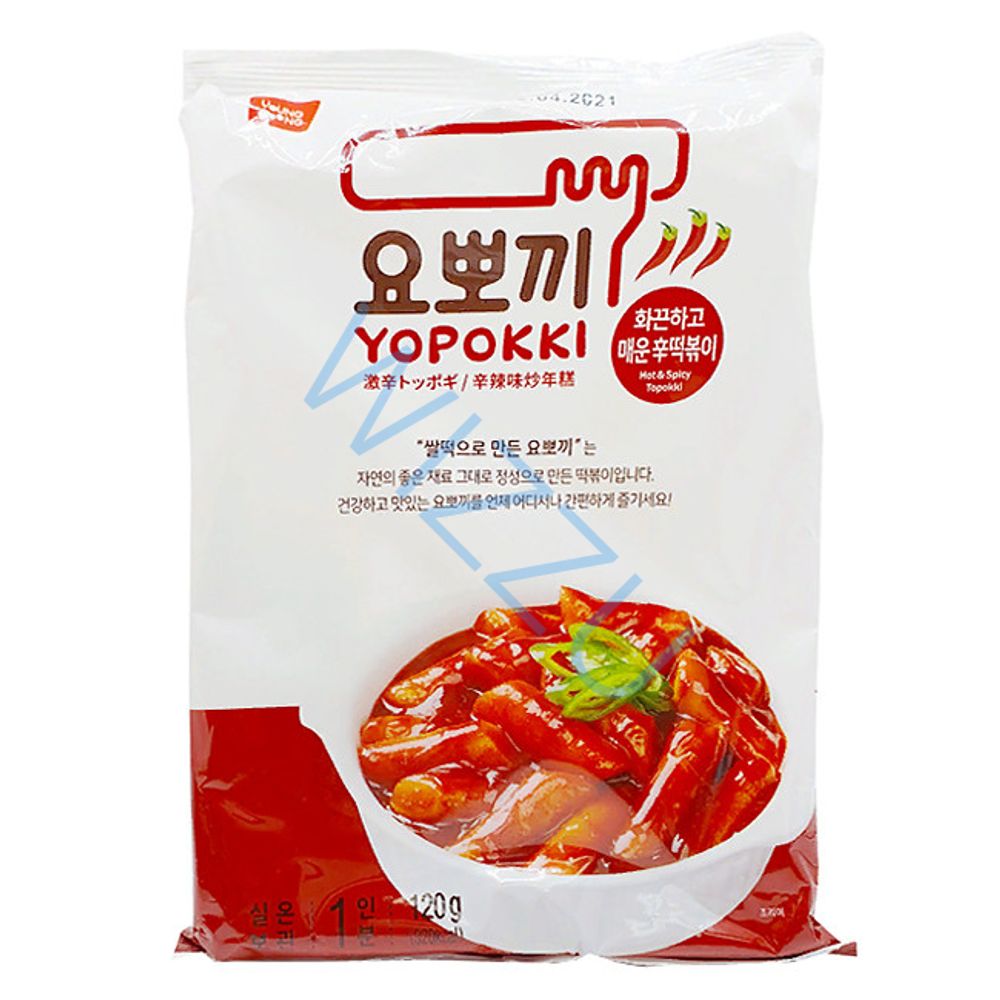 Лапша Токпокки остро-пряный пакет, 120 г