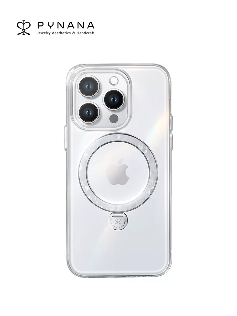 Чехол PYNANA для iPhone 15 PRO перламутр Magsafe