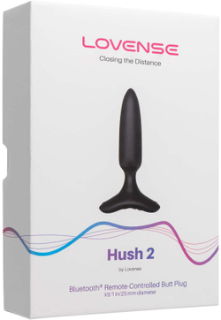 LOVENSE Hush 2 - Анальная пробка, Ø 2,5 см