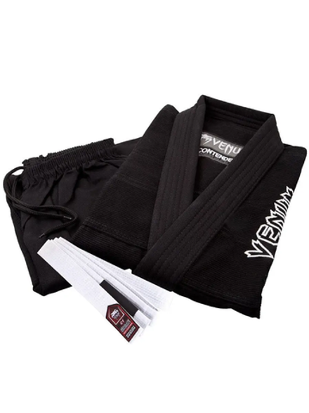 Кимоно для бжж Venum Contender Kids Black с поясом