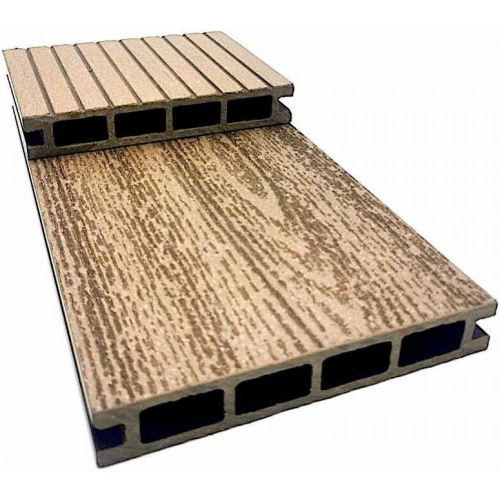 Террасная доска NanoWood ЭКО Классик Вельвет-Дерево Шоколад (150x25х6000мм)