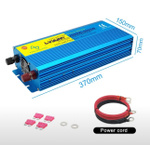 Инвертор 12V-220V 4000W чистый синус (синий) Lvyuan